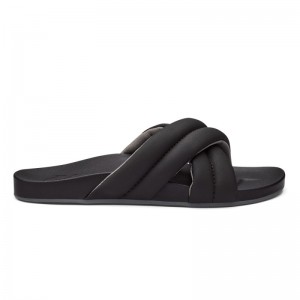 Olukai Hila Beach Sandals Dame Sort Danmark | Q7V-9255