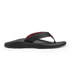 Olukai Imaka Beach Sandals Dame Sort Danmark | S0P-6097