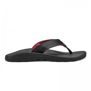 Olukai Imaka Beach Sandals Herre Sort Danmark | U6G-1347