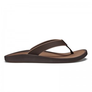 Olukai Kōko'o Beach Sandals Herre Mørkebrune Danmark | D5T-1428