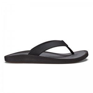 Olukai Kōko'o Beach Sandals Herre Sort Dyb Grå Danmark | Y9C-2513