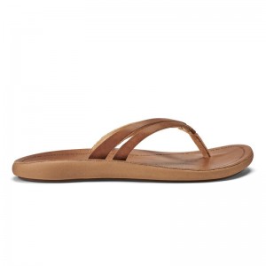 Olukai Kāpehe Luana Beach Sandals Dame Brune Danmark | I6V-1139