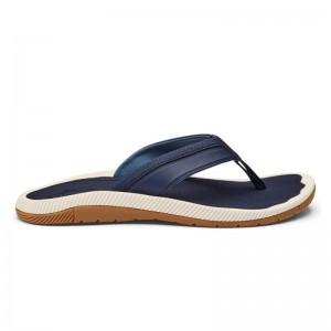 Olukai Kūkulu Beach Sandals Herre Blå Danmark | X8N-7532