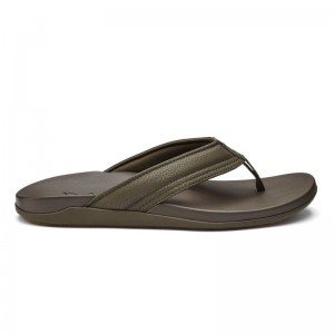 Olukai Maha Beach Sandals Herre Olivengrøn Danmark | K5L-0219