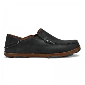 Olukai Moloā Slip On Sko Herre Sort Brune Danmark | S5E-6812