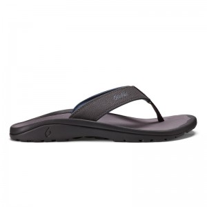 Olukai Ohana Beach Sandals Herre Mørkegrå Danmark | Q4J-7215