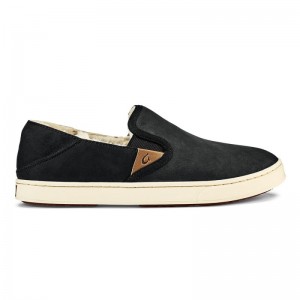 Olukai Pehuea Heu Slip On Sko Dame Sort Brune Danmark | V6L-5027