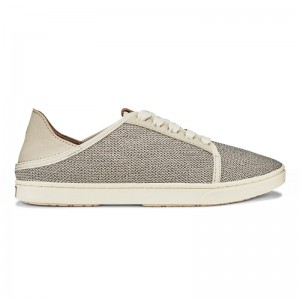 Olukai Pehuea Lī Sneakers Dame Beige Danmark | H7G-7642