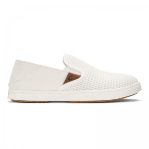 Olukai Pehuea Slip On Sko Dame Hvide Danmark | B3S-7109