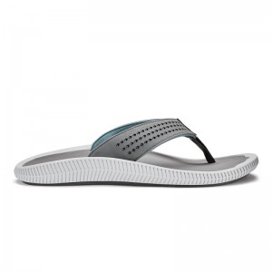 Olukai Ulele Beach Sandals Herre Grå Danmark | B3T-9038