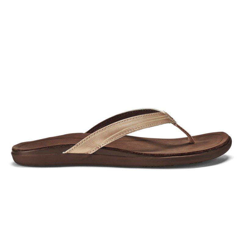 Olukai Aukai Beach Sandals Dame Kobber Mørkebrune Danmark | V1T-8731