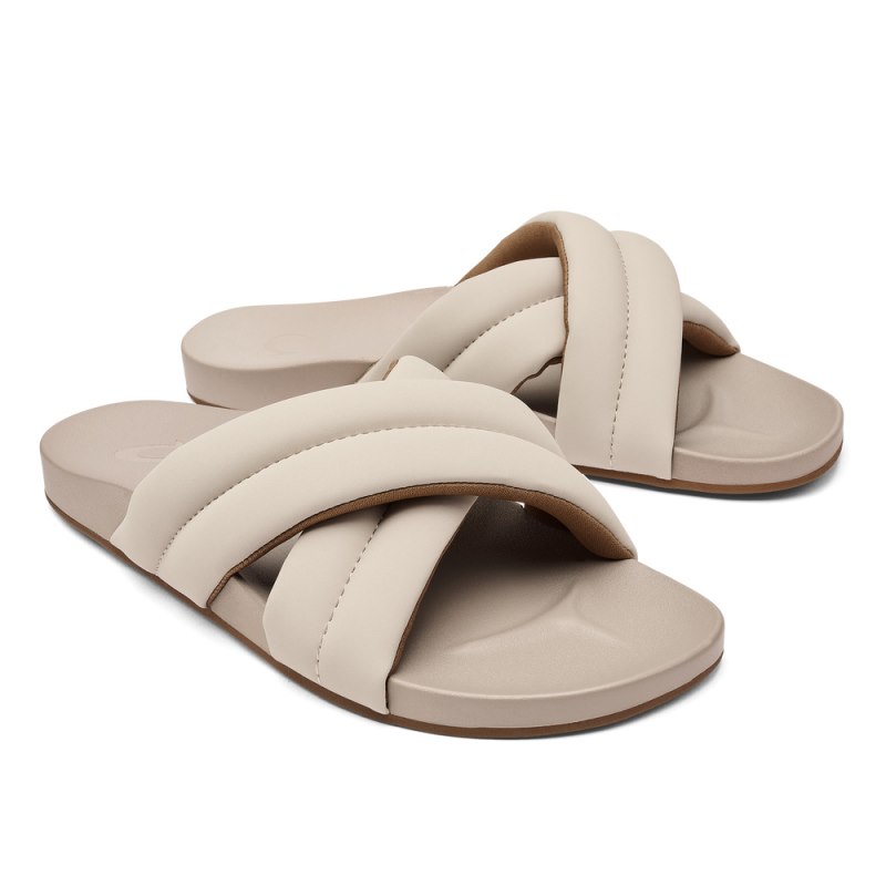 Olukai Hila Beach Sandals Dame Beige Danmark | V4E-6760