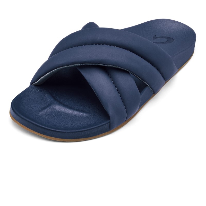 Olukai Hila Beach Sandals Dame Mørkeblå Danmark | E6K-4097