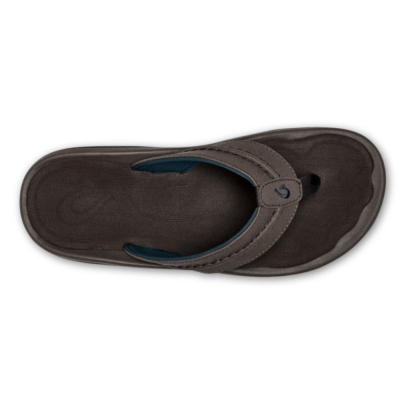 Olukai Hokua Beach Sandals Herre Mørkebrune Danmark | D0P-1545