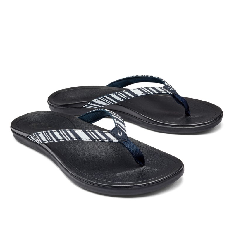 Olukai Ho'ōpio Beach Sandals Dame Blå Danmark | W5V-6192