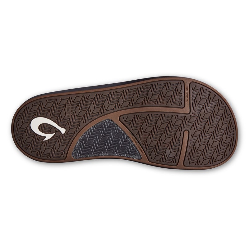 Olukai Ilikai Beach Sandals Herre Dyb Grå Danmark | Y7N-5786