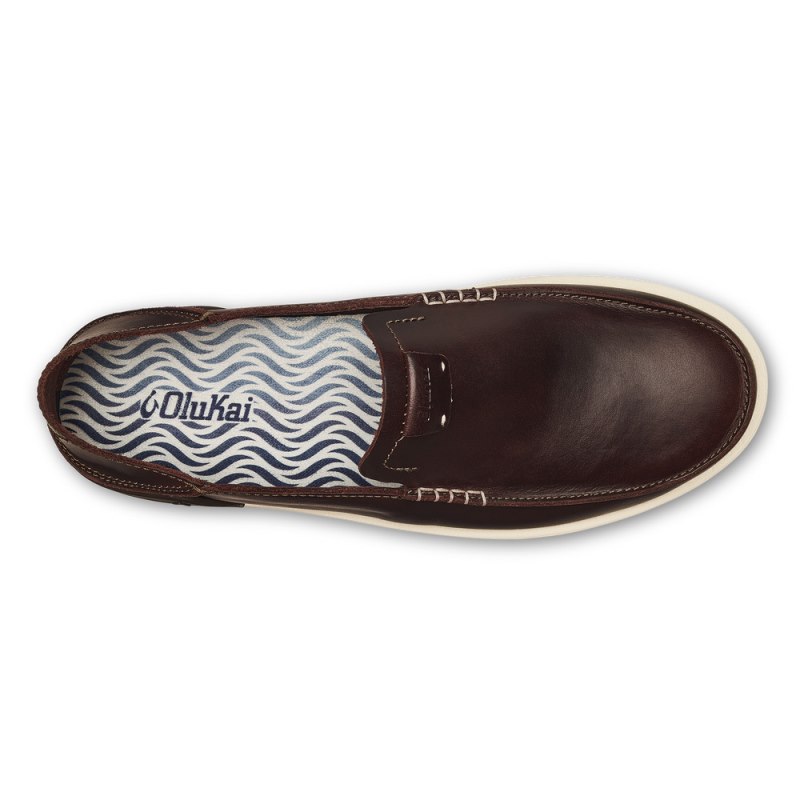 Olukai Kākaha Slip On Sko Herre Mørkebrune Danmark | U1M-8808