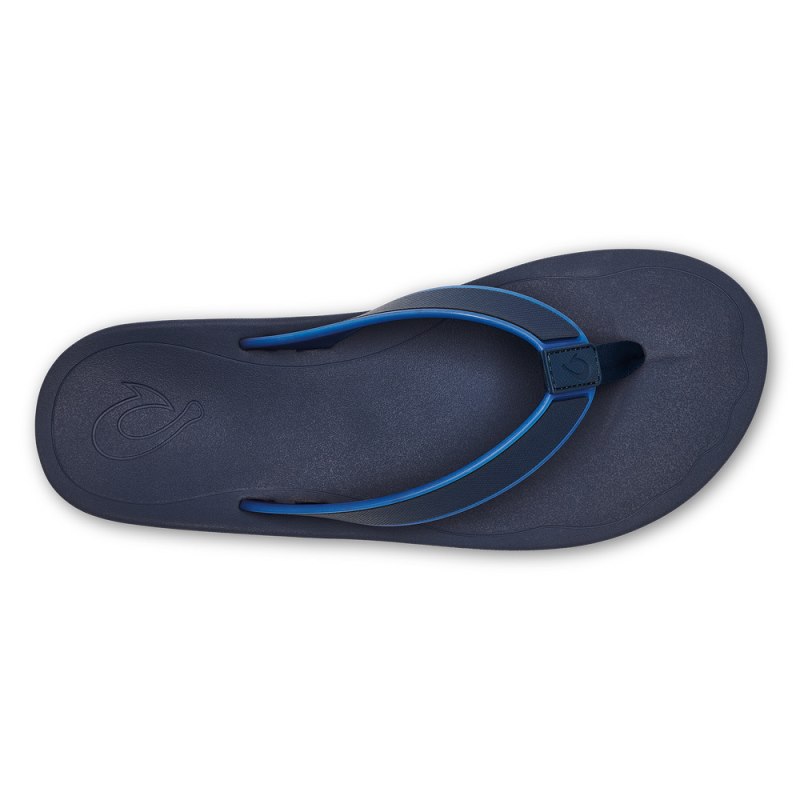 Olukai Kōko'o Beach Sandals Herre Mørkeblå Danmark | E9U-5412