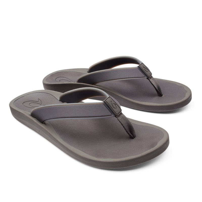 Olukai Kōko'o Beach Sandals Herre Mørkegrå Danmark | Q0G-5659