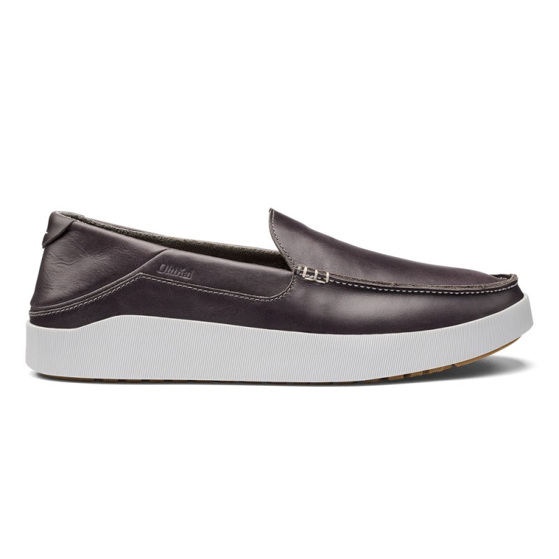 Olukai Kou Slip On Sko Herre Dyb Grå Danmark | E2E-5671