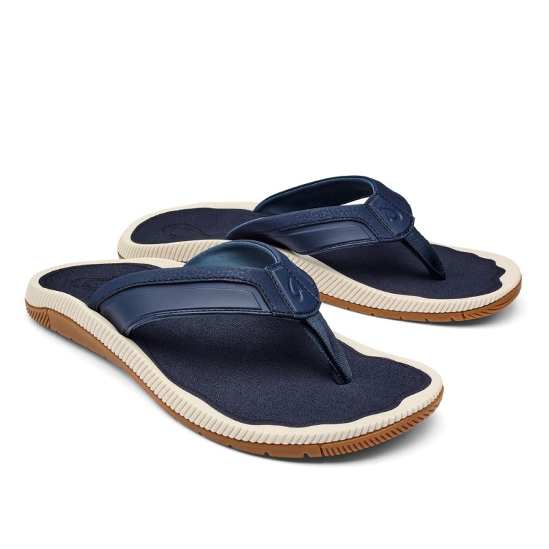 Olukai Kūkulu Beach Sandals Herre Blå Danmark | X8N-7532