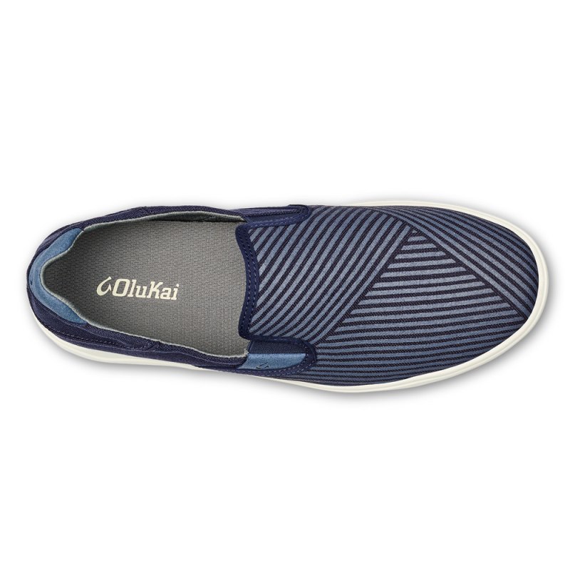 Olukai Lae'ahi Lole Slip On Sko Herre Blå Indigo Danmark | K1W-6100