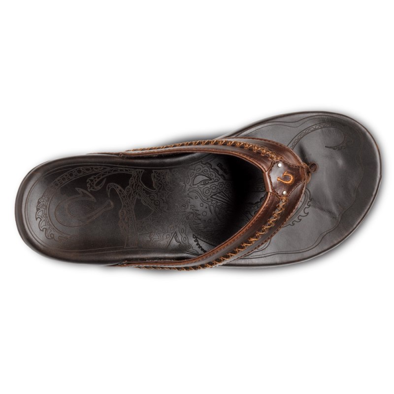 Olukai Mea Ola Beach Sandals Herre Mørkebrune Danmark | A7E-3067