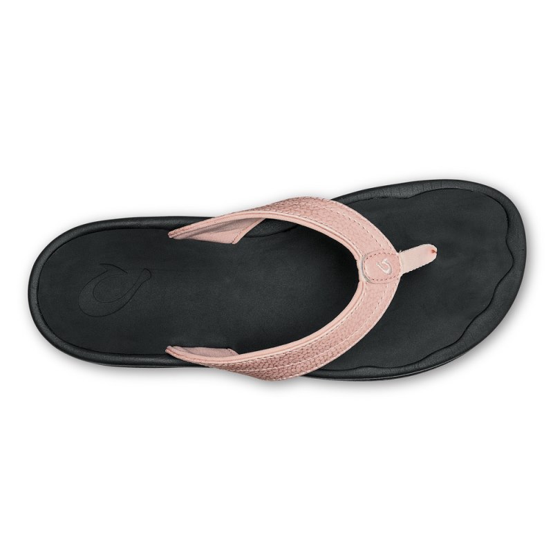 Olukai Ohana Beach Sandals Dame Lyserød Sort Danmark | H8A-3221