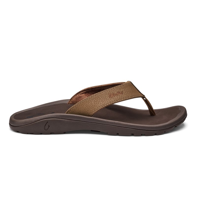 Olukai Ohana Beach Sandals Herre Brune Mørkebrune Danmark | O6A-2366