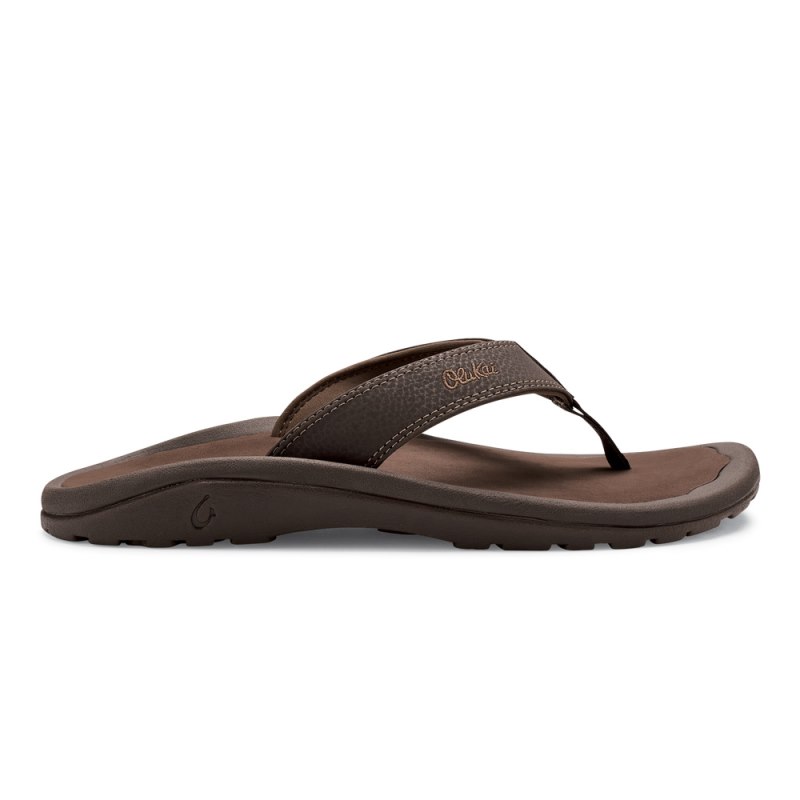 Olukai Ohana Beach Sandals Herre Mørkebrune Danmark | K3B-2984