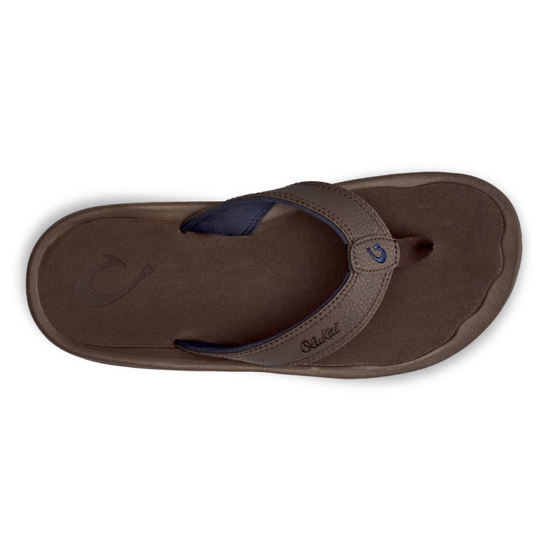 Olukai Ohana Beach Sandals Herre Mørkebrune Danmark | E0O-4480