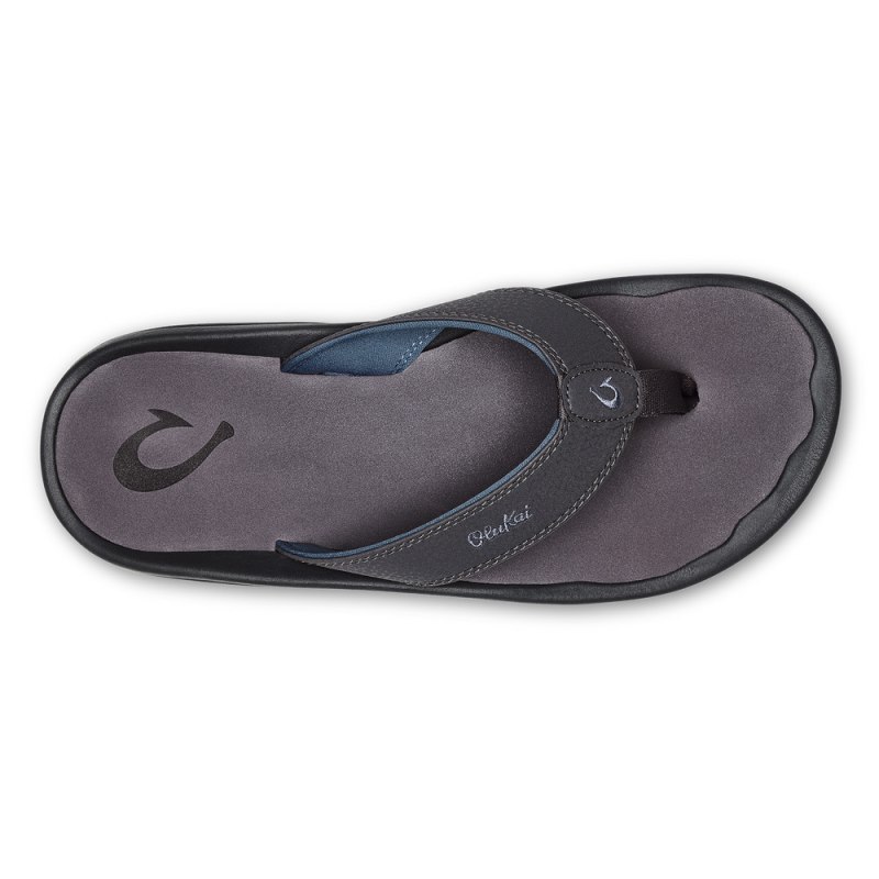 Olukai Ohana Beach Sandals Herre Mørkegrå Danmark | Q4J-7215