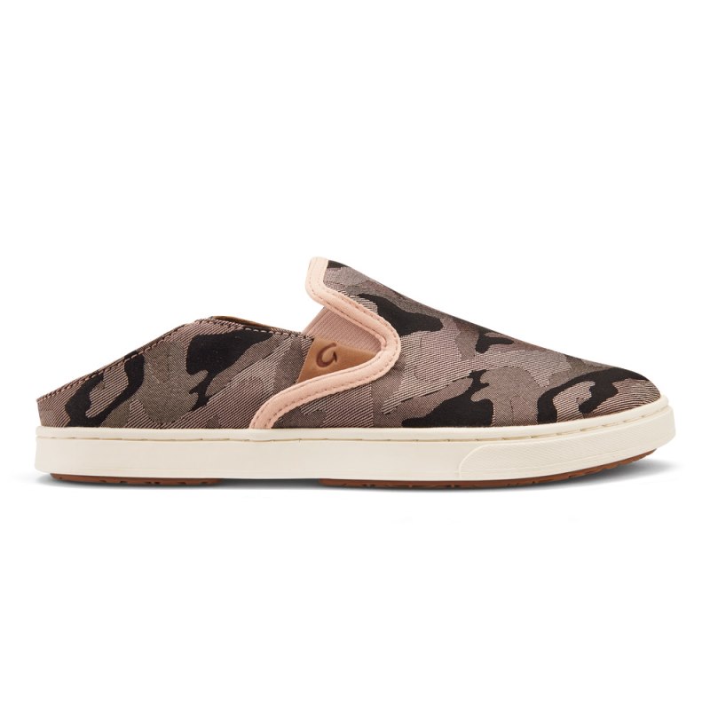 Olukai Pehuea Pa'i Slip On Sko Dame Lyserød Camo Danmark | J0W-3874