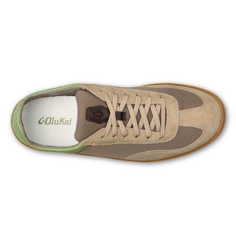 Olukai Pūnini Sneakers Herre Olivengrøn Citron Danmark | T5Z-8976