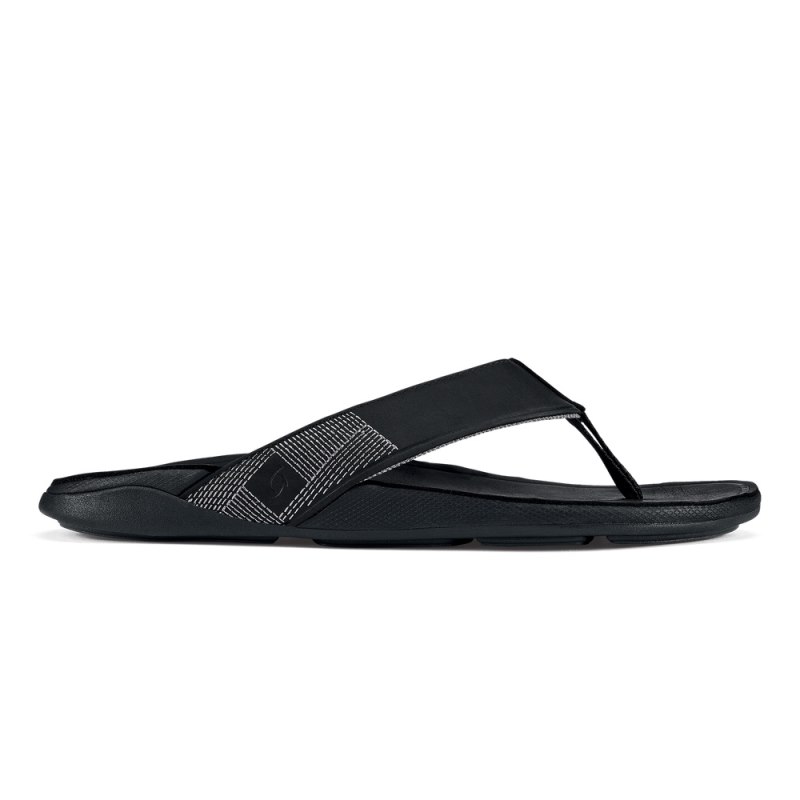 Olukai Tuahine Beach Sandals Herre Sort Danmark | V2Q-9388