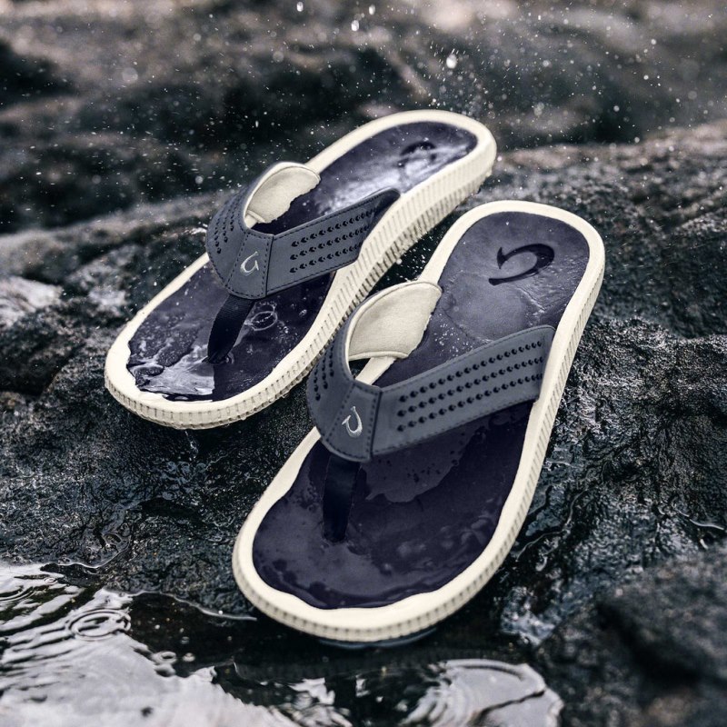 Olukai Ulele Beach Sandals Herre Blå Danmark | X4P-5808