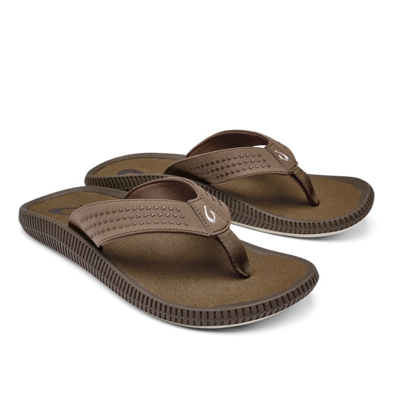 Olukai Ulele Beach Sandals Herre Olivengrøn Danmark | U7N-5101